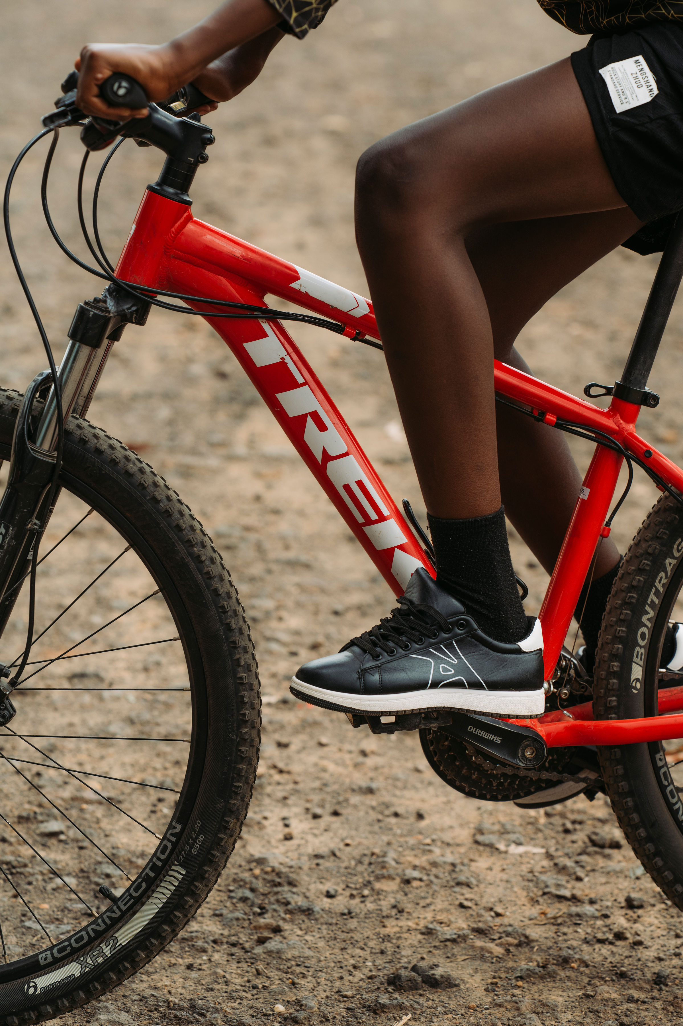 Mountain biking rider